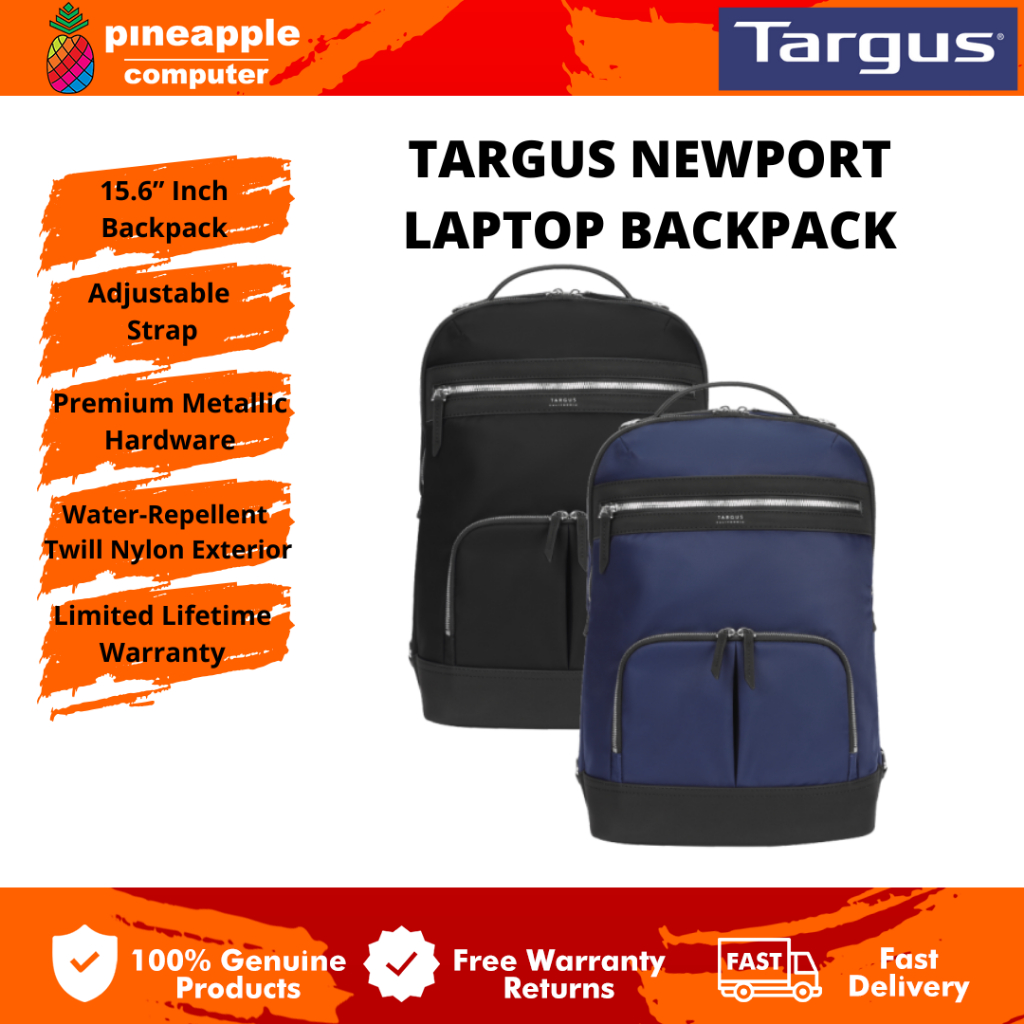 Targus Newport Laptop Backpack - สีกรมท่า/ดํา (15") TBB59902GL/TBB599GL