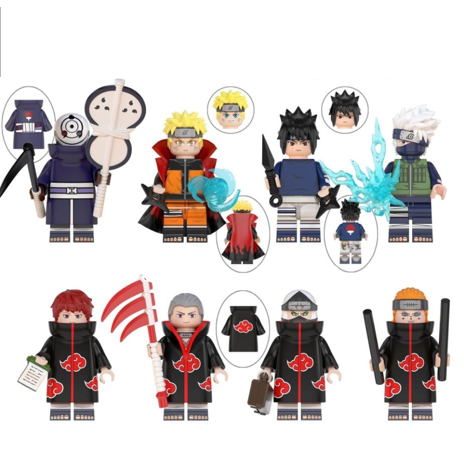 Naruto Sasori Kakashi Sasuke Pain Hinata Hyuga Mini Figure Minifigure