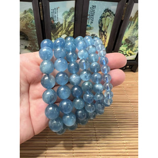 สร้อยข้อมือธรรมชาติ เกรดสูง เกรด Aquamarine