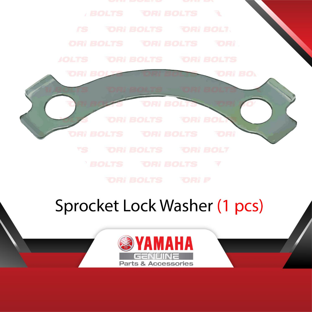 Yamaha Y125ZR (2514) 135LC (2921) V1 V2 V3 V4 V5 V6 V7 เครื่องซักผ้าล็อคสําหรับสกรูเฟือง - 5XK-F5412