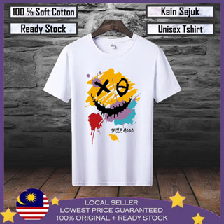 เสื้อยืด ผ้าฝ้าย 100% พิมพ์ลาย Smile Baju สําหรับผู้ชาย