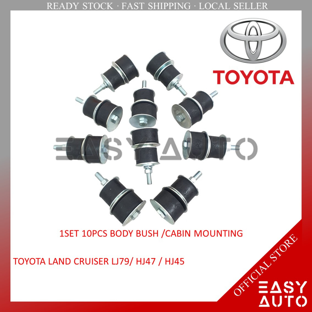 BODY BUSH / CABIN MOUNTING 1SET 10PCS ! -TOYOTA LAND CRUISER LJ79/ HJ47 / HJ45 (EASY AUTO)