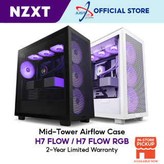 Nzxt H7 FLOW / H7 FLOW RGB เคสหอคอยกลาง - สีดําด้าน / สีขาวด้าน / สีดําด้าน &amp; สีขาว