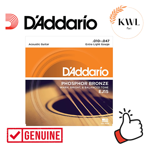 สายกีต้าร์โปร่ง Dadaddario EJ15 / EJ26 / EJ16 Phosphor Bronze