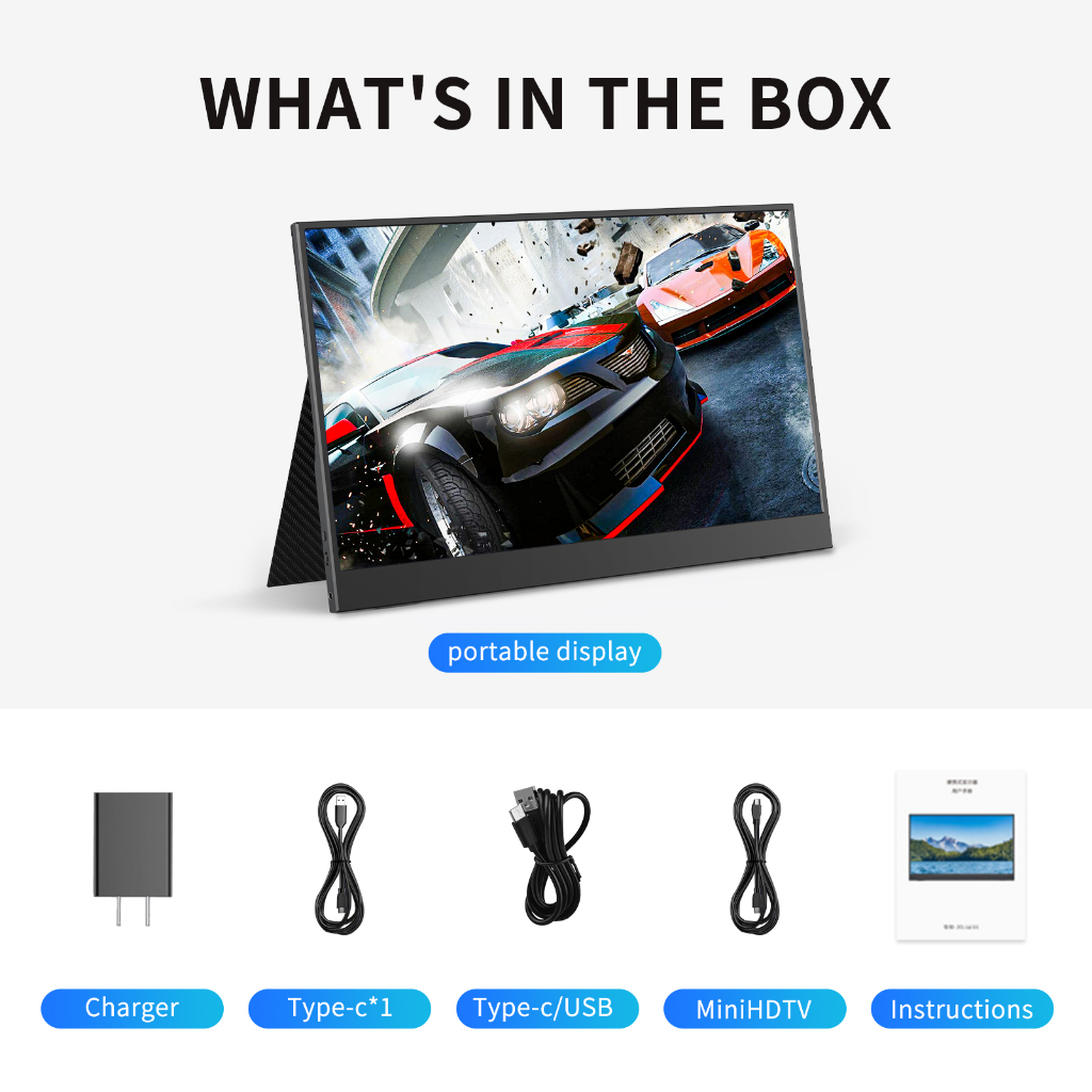 JSHIX จอพกพา 1080P จอมอนิเตอร์ 1920*1080 จอเสริม notebook portable monitor จอทัชสกรีน FHD จอคอม 15.6 นิ้ว จอภาพแบบพกพา MINI monitor จอคอม 60/144Hz จอ พกพา สําหรับ Switch XBOX PS4 โทรศัพท์มือถือ แล็ปท็อป