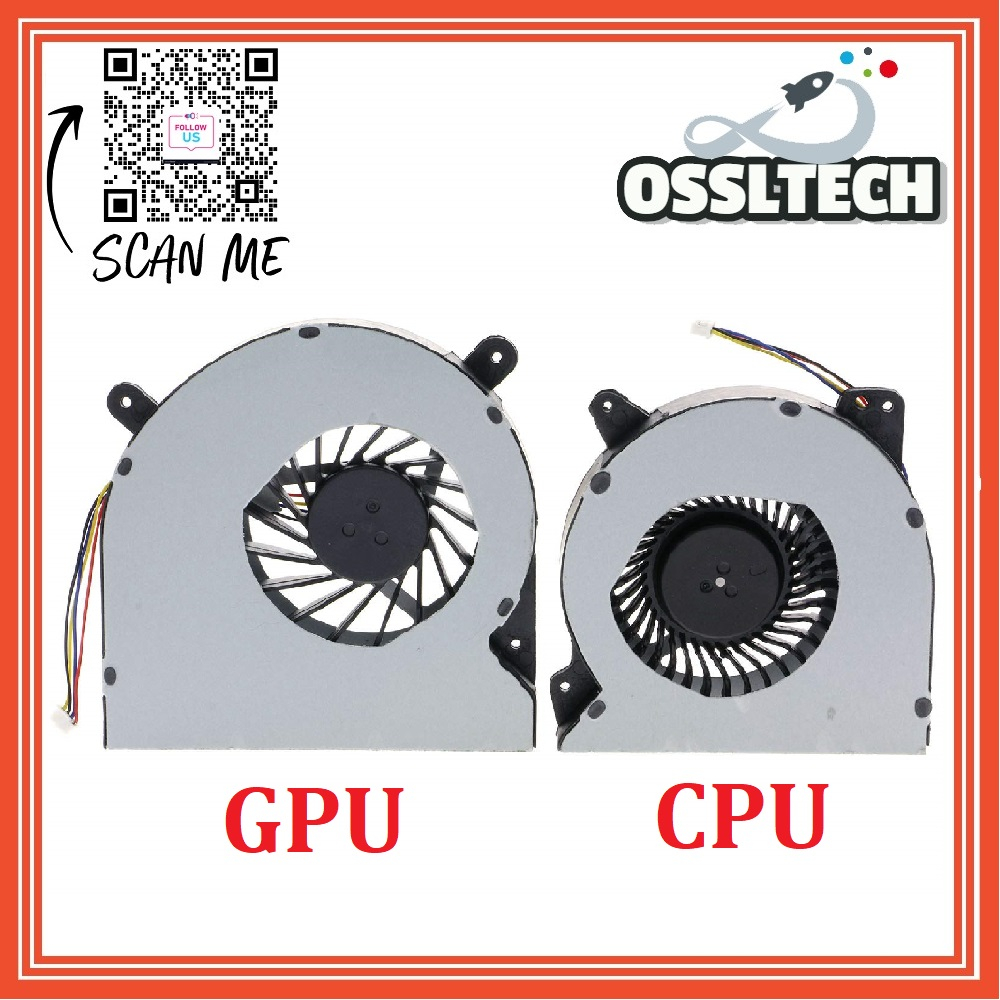 Asus ROG G750J G750JS G750JW G750JX Series CPU & GPU FAN 5V 12V