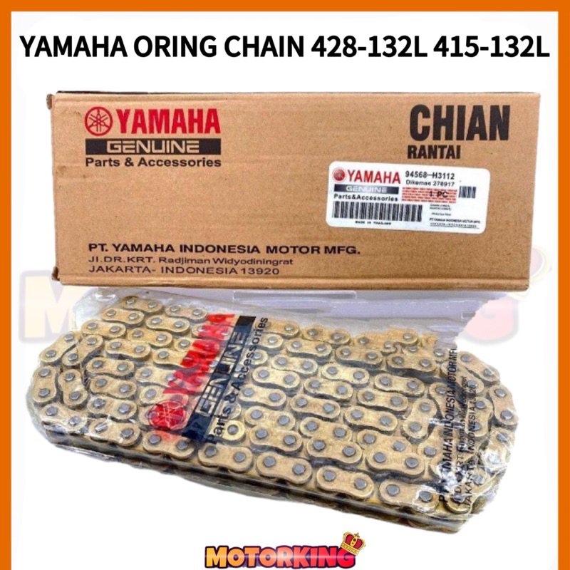 YAMAHA ORING CHAIN 428-132L 415-132L RANTAI ORING YAMAHA