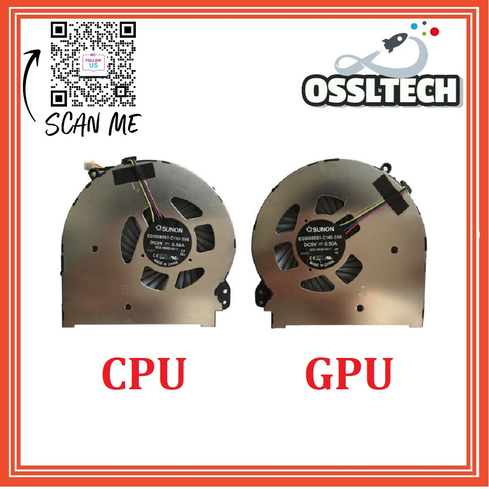 สําหรับ OMEN 15 5000 5100 5200 5010NR 5020CA แล็ปท็อปเปลี่ยน CPU และ GPU พัดลม
