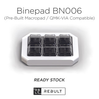 Binepad BN006 มาโครแพด (QMK/VIA เข้ากันได้, Pre-Built) สําหรับแป้นพิมพ์เชิงกล