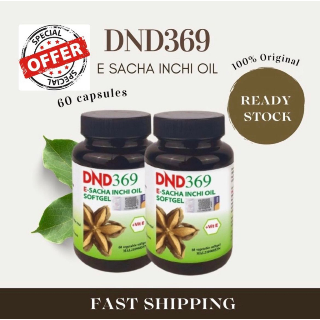 Dnd369 Softgel E-Sacha Inchi Oil Dr Noordin Darus Worldwellness (DND GO NATURE OWJA INCHA )