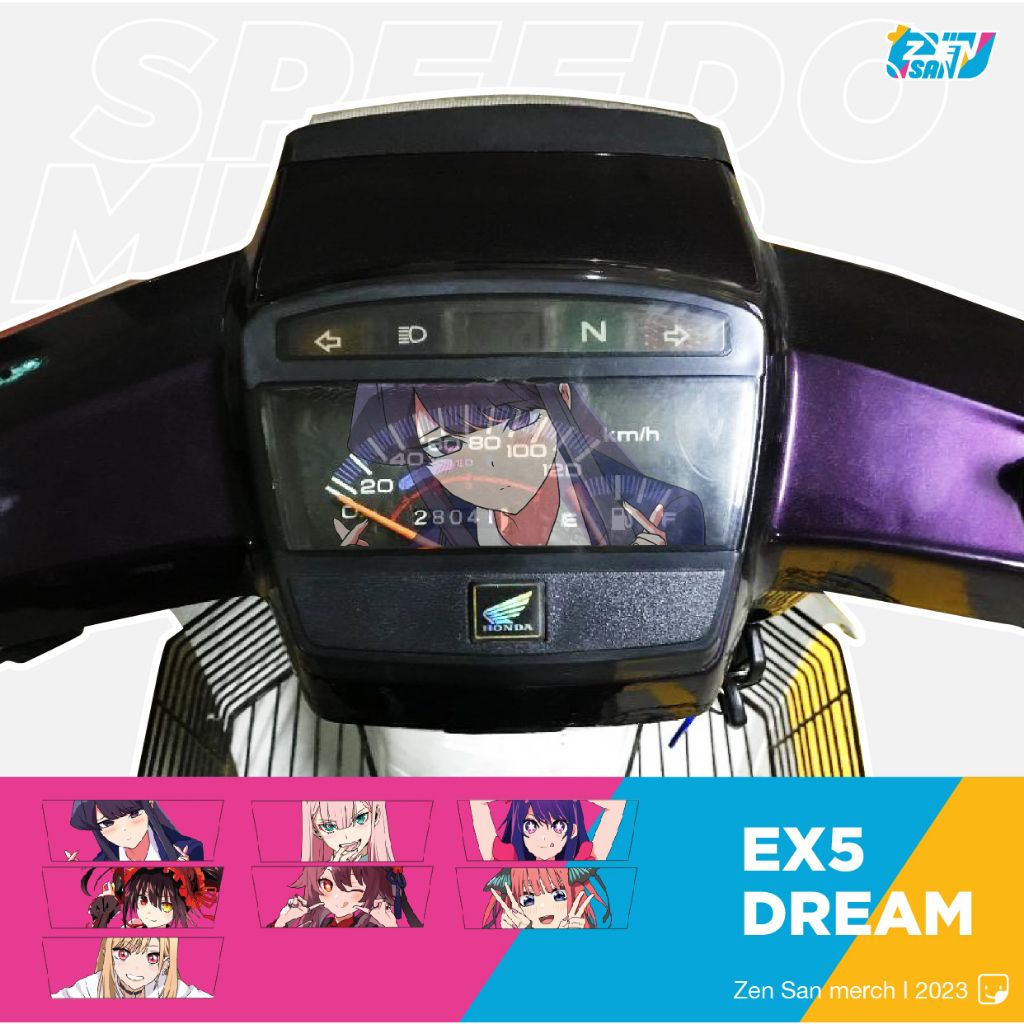 สติ๊กเกอร์เรือนไมล์อนิเมะสําหรับ EX5 Dream, R15 v3