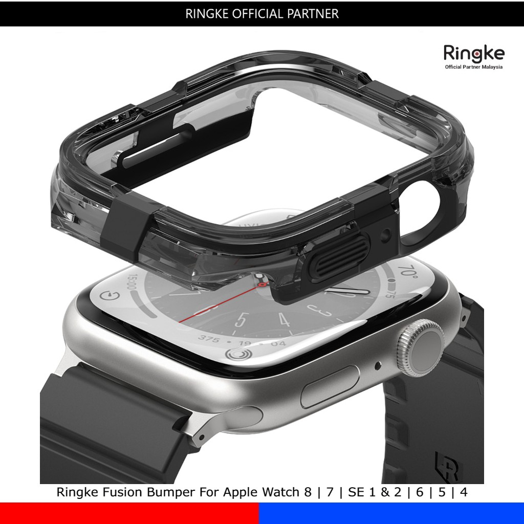 กันชน Ringke Fusion สําหรับ Watch Series 9 | 8 | 7 | SE 1 & 2 | 6 | 5 | 4