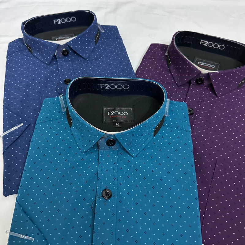 (M-2XL)BAJU KEMEJA LELAKI PLUS SIZE SHORT SLEEVE REGULAR FIT CUTTING / WEAR ธุรกิจ / CASUAL WEAR / S
