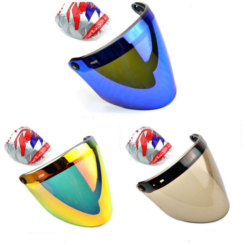 100% RAM4 Helmet Visor - MS88 , SGV (Smoke / Gold / Blue) [SIANG/MALAM]