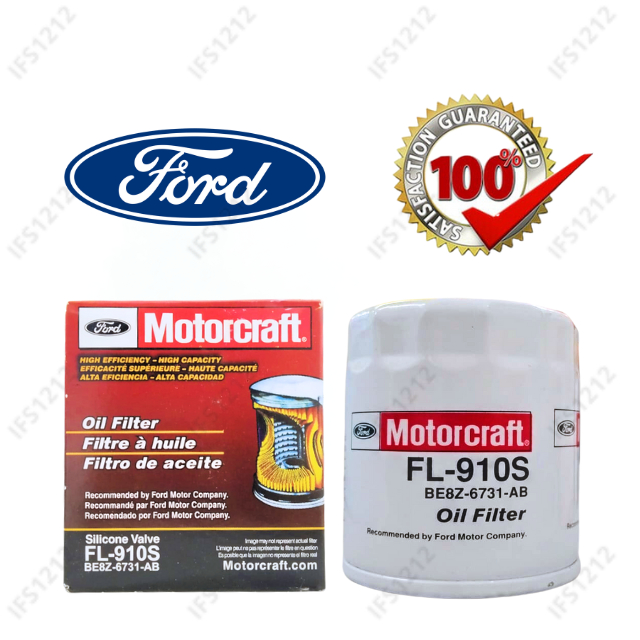 กรองน้ํามันเครื่อง FORD FOCUS FIESTA ECOSPORT MONDEO KUGA S-MAX C-MAX MK2 MK3 MK5 FL-910S MOTOCRAFT 