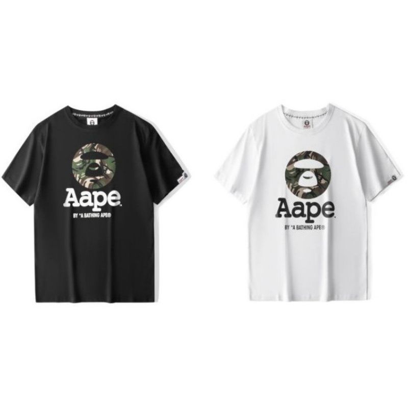 🔥เสื้อยืด VIRAL AAPE🔥 BAJU DEWASA AAPE UNISEX ผ้าฝ้าย 100% LETBLUT RRADY