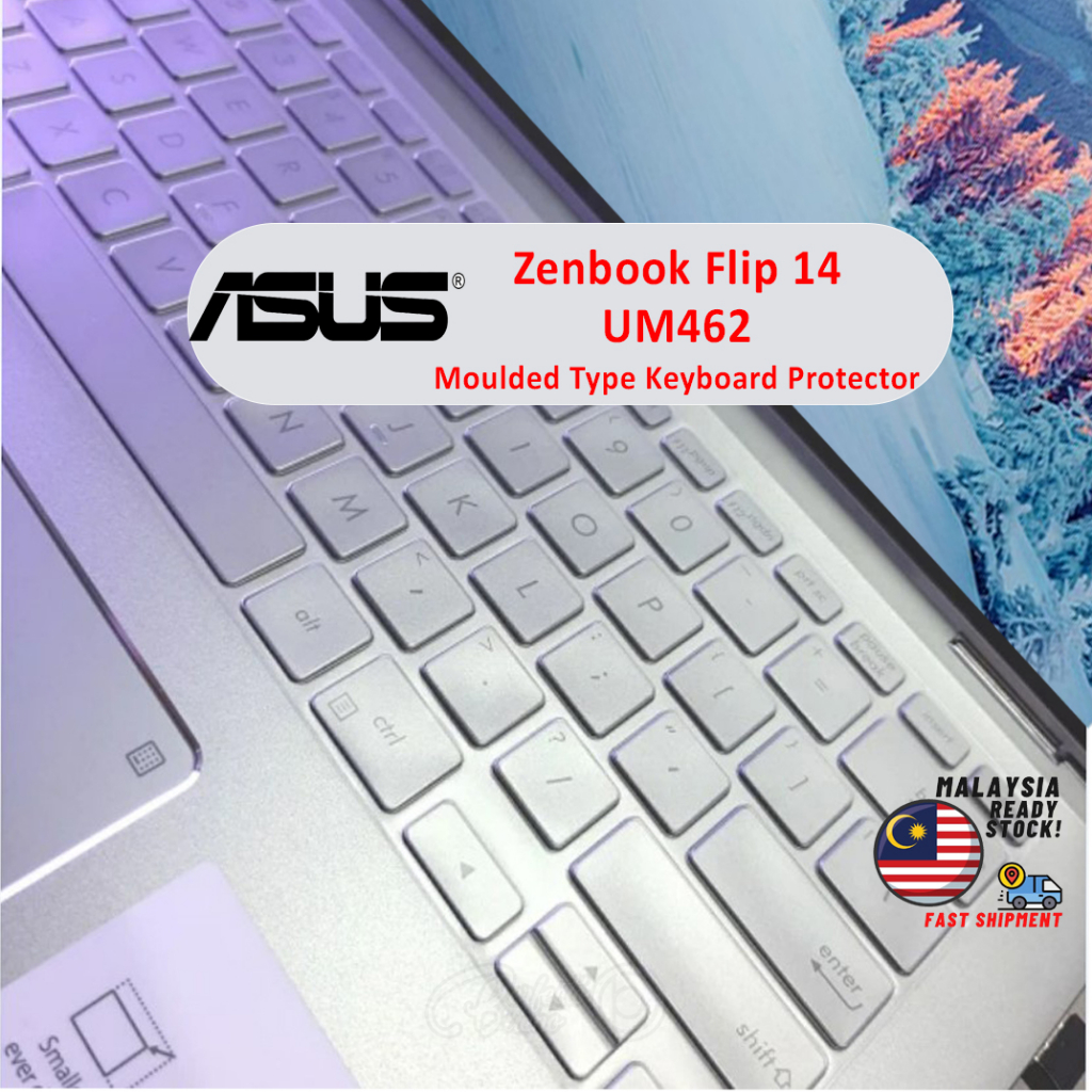 แป้นพิมพ์สําหรับ ASUS Zenbook Flip 14 UM462 UM462D UM462DA UX462DA UM431D ซิลิโคนแป้นพิมพ์