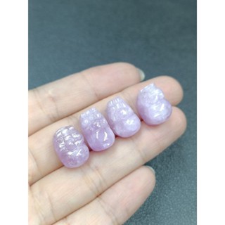 จี้สเปเซอร์ kunzite pixiu ธรรมชาติ (ผ่านรู)