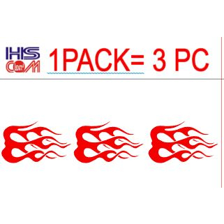 20230724-420 FIRE FLAME API Body Sticker / Stripe / STIKER สติ๊กเกอร์ โลโก้ & Emblems