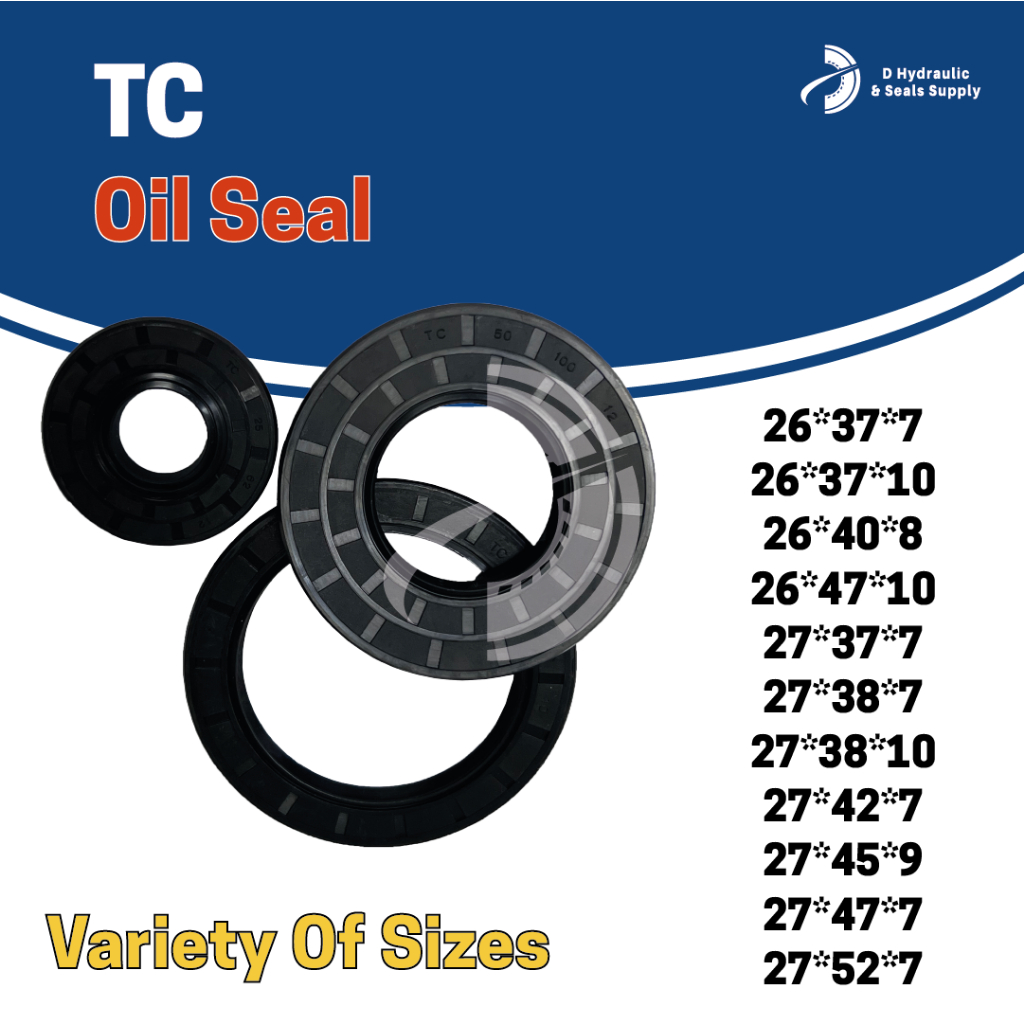 NBR TC ซีลน้ํามัน 26,27 (ID) ซีลน้ํามัน NBR TC (TC26X47X10/26X40X8/26X37X7/27X47X7/27X52X7/27X45X9/2