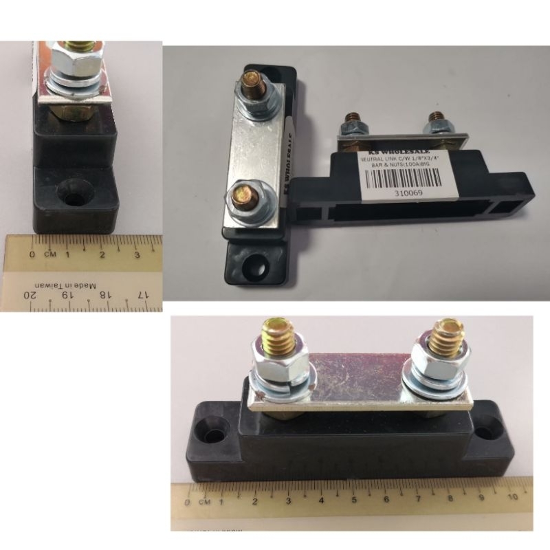 NEUTRAL LINK C/W 1/8 "X3/4" BAR & NUTS(100A) SMALL /BIG - KSW (310070/310069)