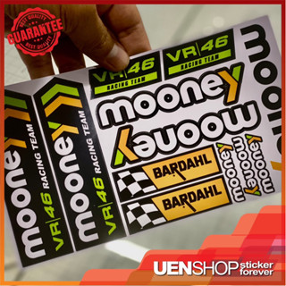 สติกเกอร์ mooney VR 46 RACING TEAM mooney 46 bardahl rossi