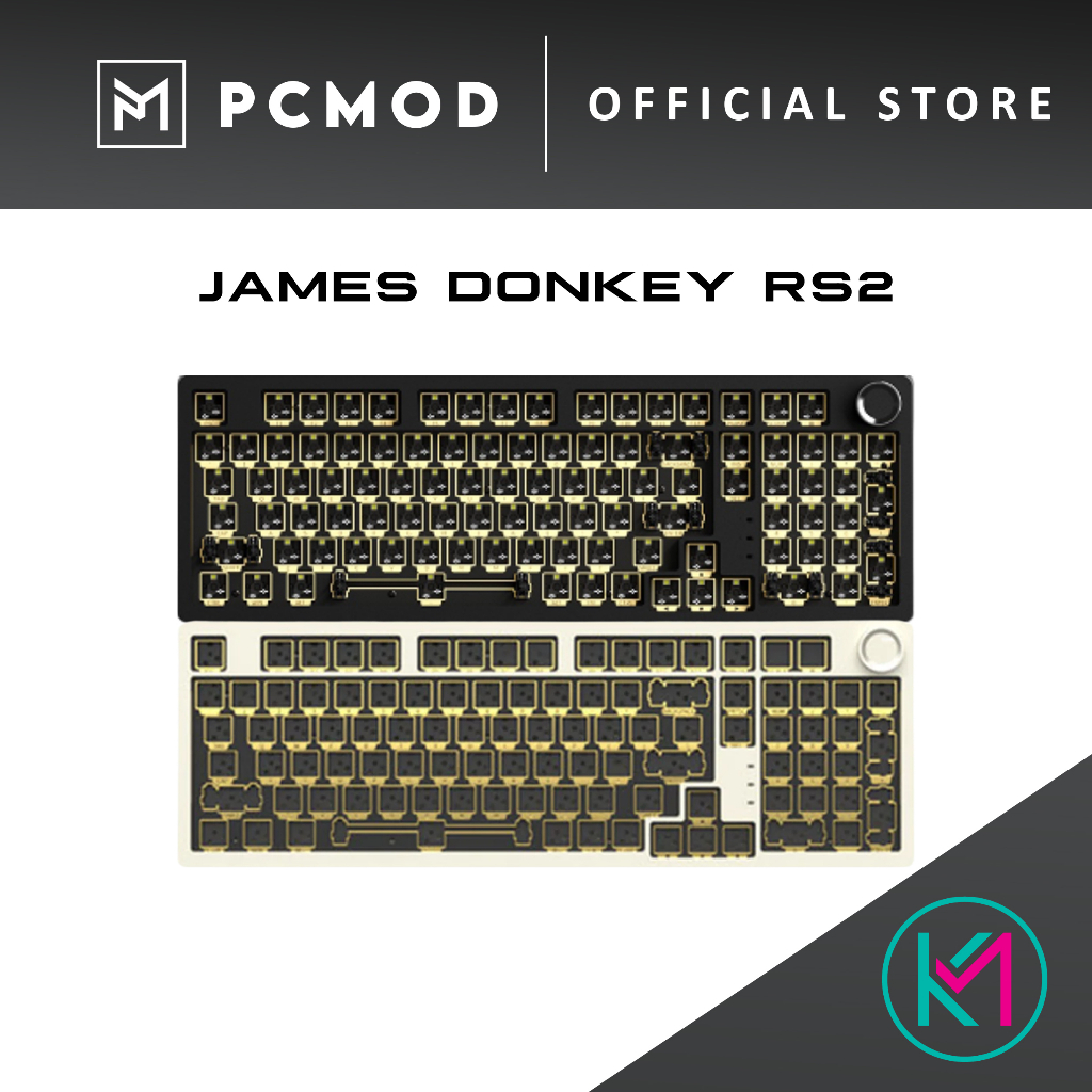 James Donkey RS2 100% Tri-Mode Barebone Hotswappable Mechanical Keyboard PCMOD x KEYMOD
