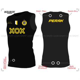 เสื้อกีฬาแขนกุด ให้ความอบอุ่น แบบแห้งเร็ว สําหรับฝึกซ้อมฟุตบอล Perak FC DX5 2023 SL