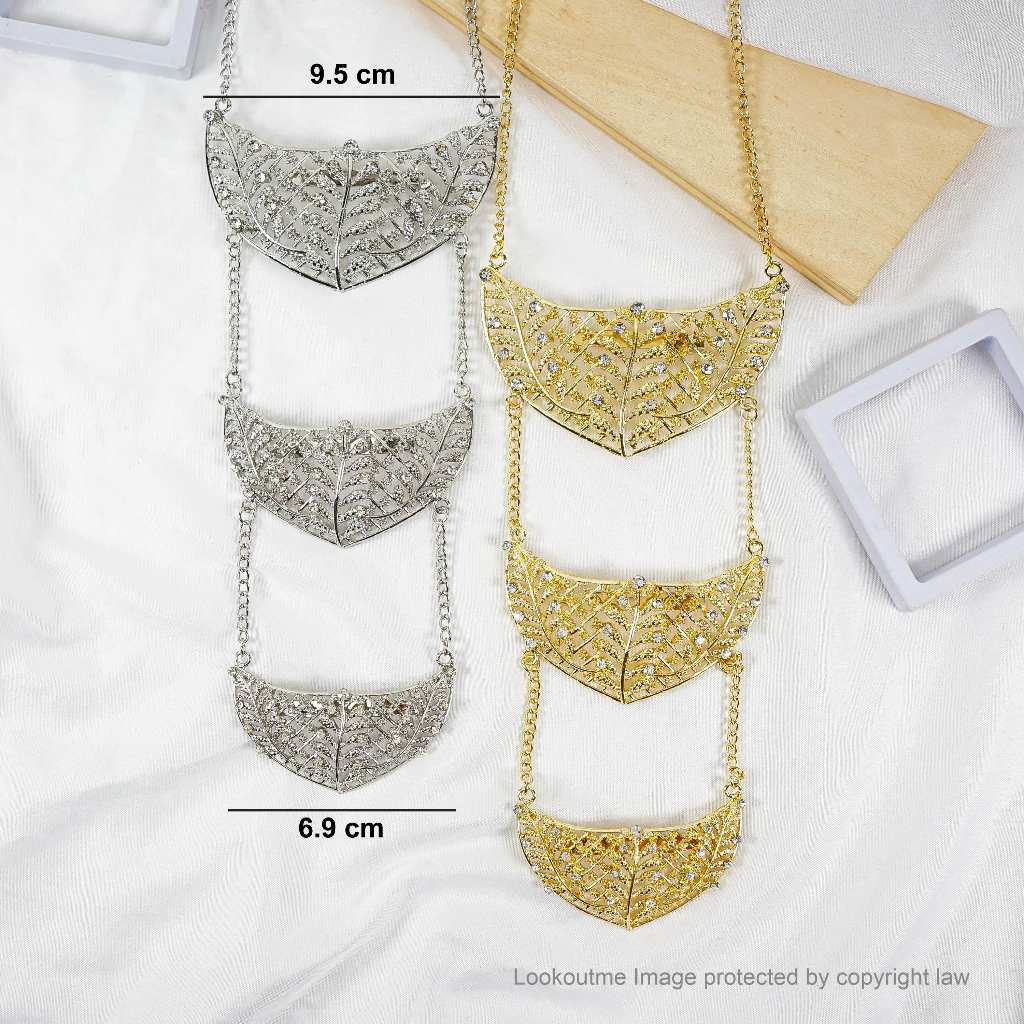 เข็มกลัด Pin Doh Kebaya Dress Luxury Chain เข็มกลัด Nyonya Gold สร้อยคอเงิน Muslimah แฟชั่น ราคา ถูกที่สุด ดีลบีเคเค แกลเลอรีภาพที่ 8
