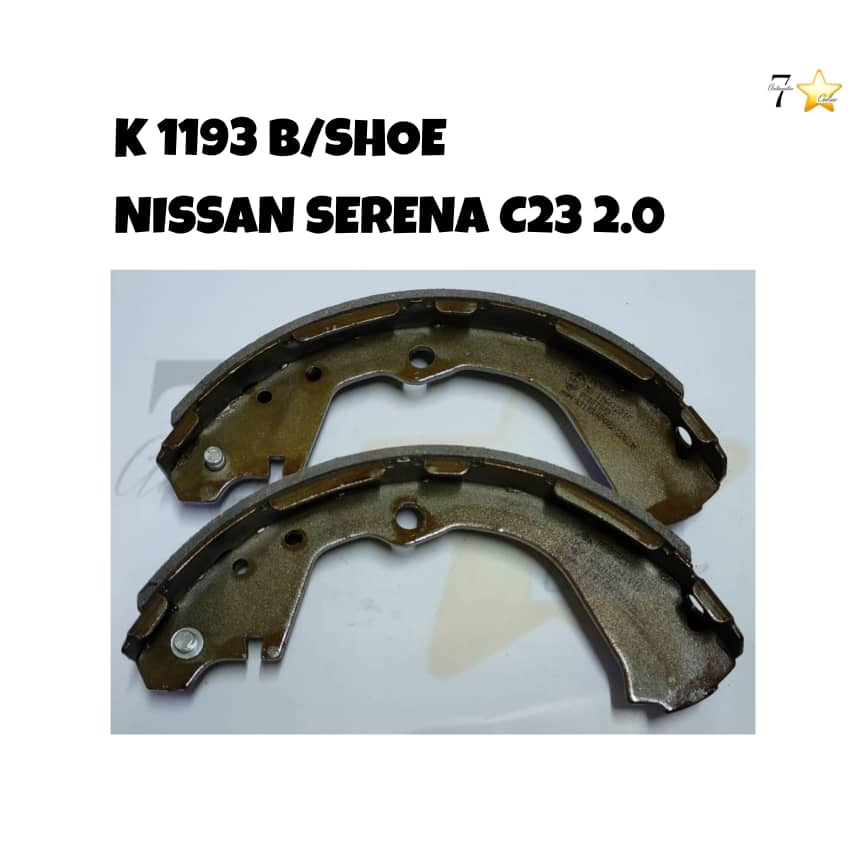 NISSAN SERENA C23 2.0 2.4 รองเท้าเบรกหลัง K1193