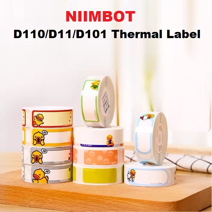 D11 / D110 / D101 Label Sticker Paper Roll Jing Chen (Niimbot) D11 Label Printer - Duck Series Stick
