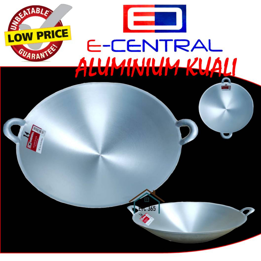 E-Central 8"-12" กระทะอลูมิเนียม Kuali Kasar Kuali Masak Kuali Polish Kuali Unpolish Cap Helang (E-C