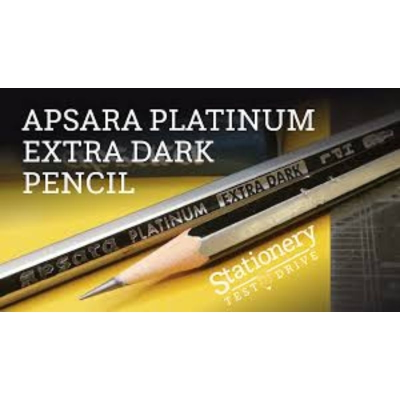 Apsara Plantinum เขียนดินสอ 2B HB พร้อมยางลบและกบเหลาฟรี