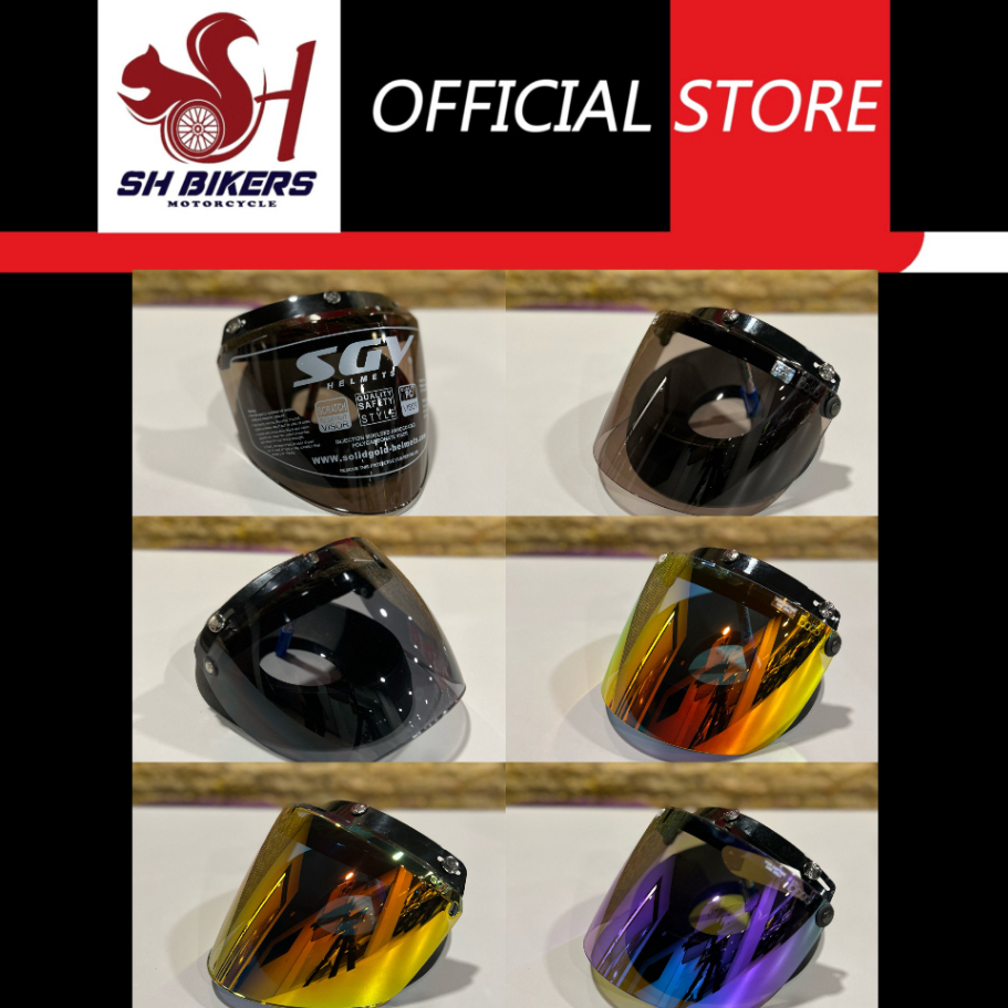 SGV Helmet Visor BOGO Visor [SGW Tinted, SGV Light Tinted, SGV Iridium Red, BOGO Crystals Orange, BO