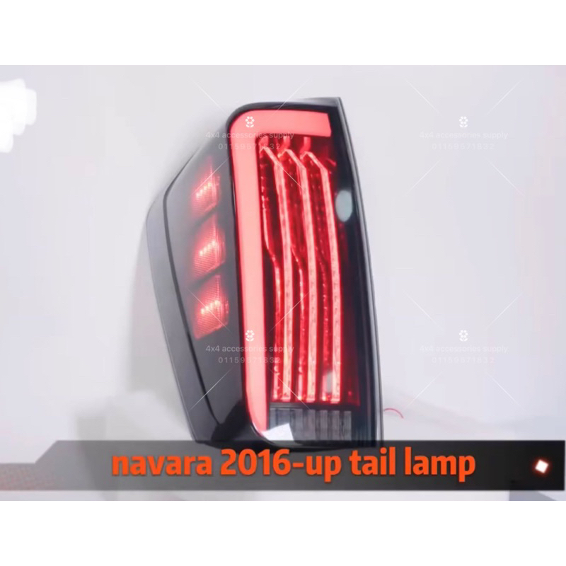 Nissan Navara Np300 Pro4x ไฟท้าย Navara ไฟท้าย LED (ดีไซน์ใหม่) np300 ไฟท้าย Navara pro4x 4x4 อุปกรณ