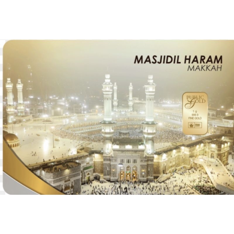 MASJIDIL HARAM MEKAH//1GRAM//AU999.9//NEWLY LAUNCHED//SMALL BAR/