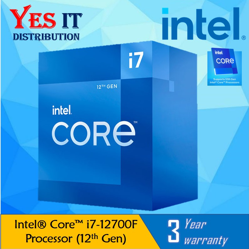 [COMBO SET] Intel i7-12700F แคช 25M สูงสุด 4.90GHz 12th Gen โปรเซสเซอร์ + เมนบอร์ด Gigabyte