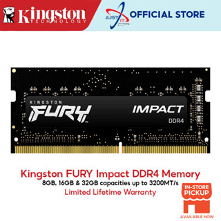 Kingston FURY IMPACT แรมแล็ปท็อป DDR4 3200MHz (8GB / 16GB / 32GB)