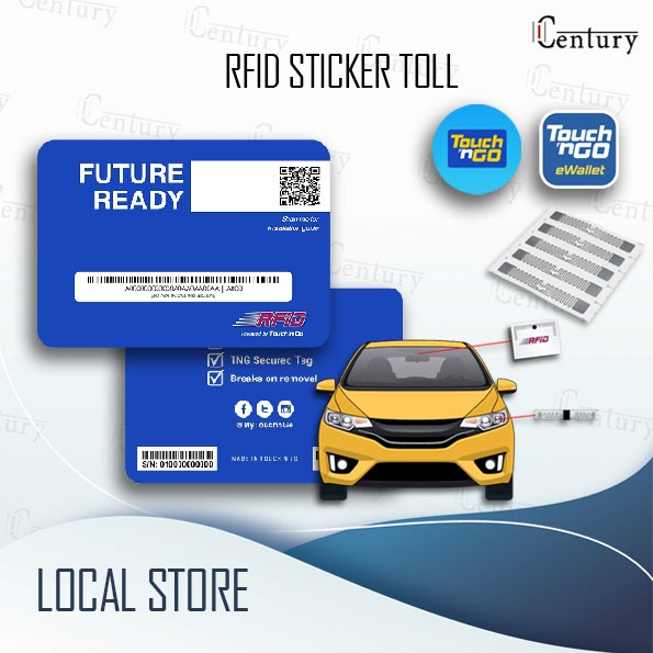 TNG Touch n Go Self-fitment (DIY) RFID Tag สําหรับชุด Tall Stater