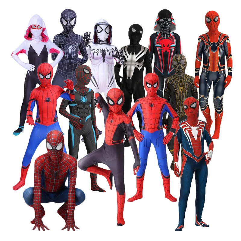 ชุดสไปเดอร์แมน เด็กและผู้ใหญ่ เด็ก Venom Spider-Man คอสเพลย์