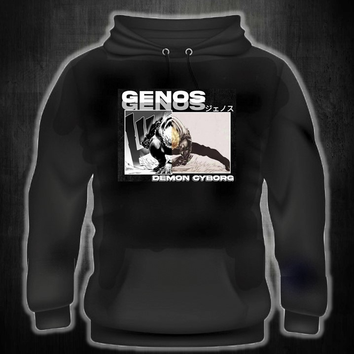 GENOS ONE PUNCH MAN เสื้อฮู้ดพิมพ์ลาย unisex