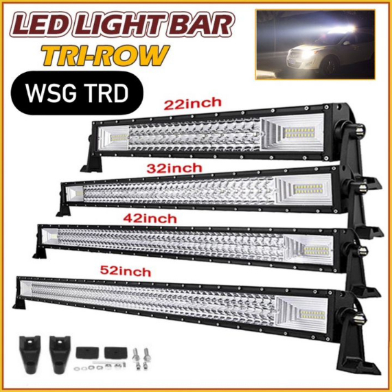 3-Row 26 "28" 32 "โค้ง LED Light Bar Offroad Led Bar Combo Led Work Light Bar 12 V 24 V สําหรับ 4x4 