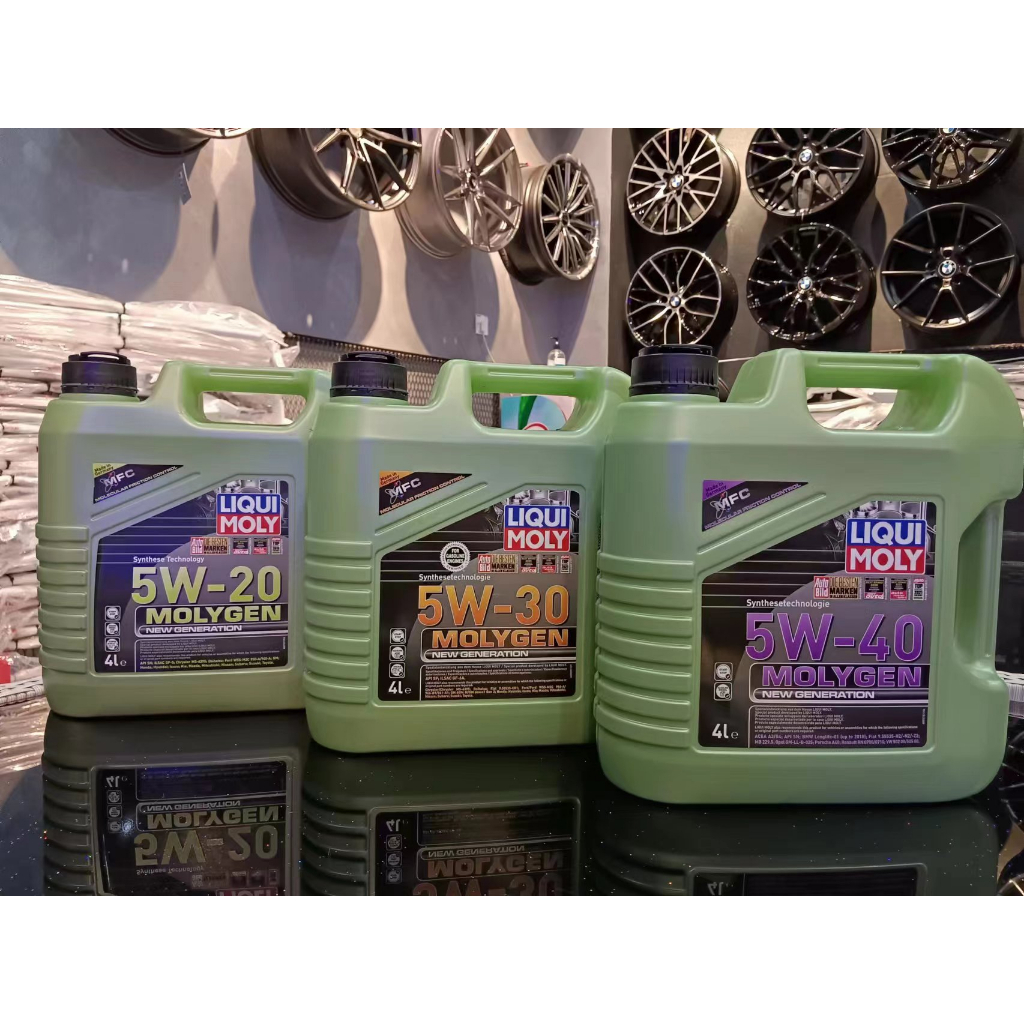 (MADE IN GERMANY) Liqui Moly MOLYGEN รุ่นใหม่ (4L) 5W20 / 5W30 / 5W40 / 5W50 / 10W40 น้ํามันเครื่องส