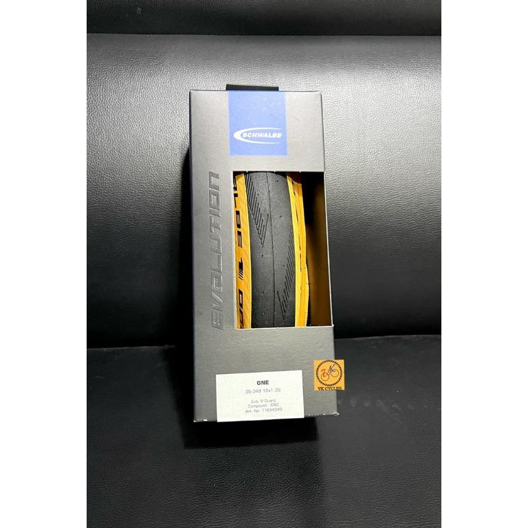 SCHWALBE หนึ่งยาง 16X1.35 (35-349) EVO V-GUARD SKIN WALL 35-349 16X1.1/3 พับได้ tyre
