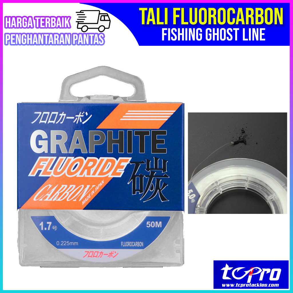 Tali Hantu Fluorocarbon Peramut Leader Line Graphite