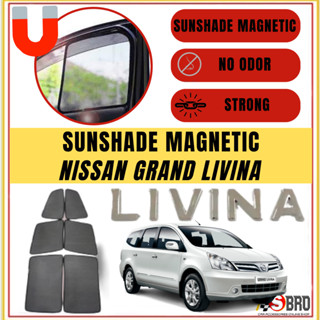 ม่านบังแดดแม่เหล็ก ป้องกันแสงสะท้อน สําหรับรถยนต์ Nissan Grand Livina