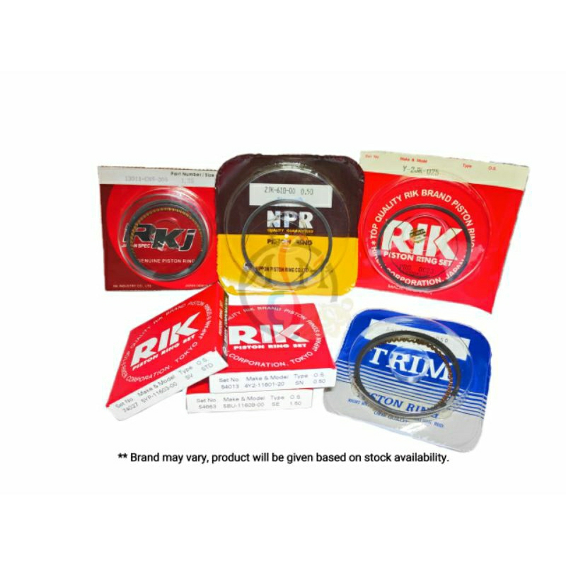 ชุดแหวนลูกสูบ HONDA EX5 WAVE DASH ALPHA CLICK ICON SPACY BEAT FUTURE TH110 NX105 CG125 HX135 NSR RS1