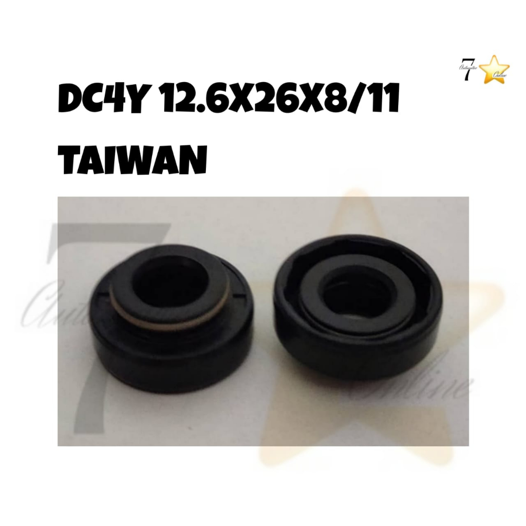ผลิตในไต้หวัน / ตราประทับน้ํามัน ABSORBER DC4Y 12.5X26X8X11
