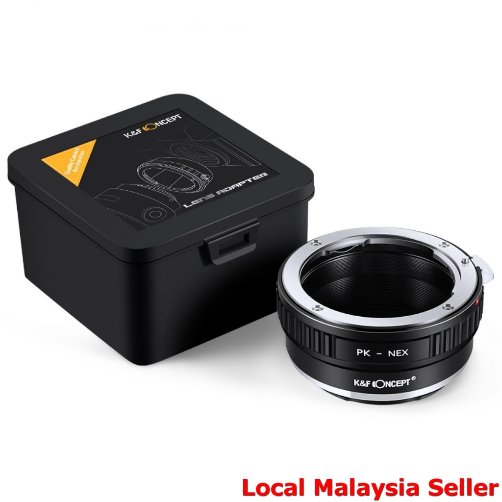K&F Concept เลนส์ Pentax K PK เป็นอะแดปเตอร์กล้อง Sony e, A7 A6000 A9 A1 FX3, Penyesuai
