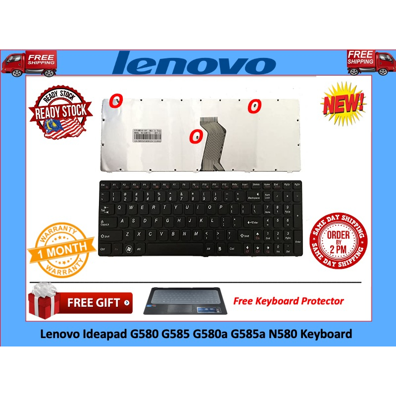 Lenovo G580 G585 G580a G585a N580 N585 N586 V580 Z580 Z585 G780 G770 G590 P580 P585 / V1170202คีย์บอ